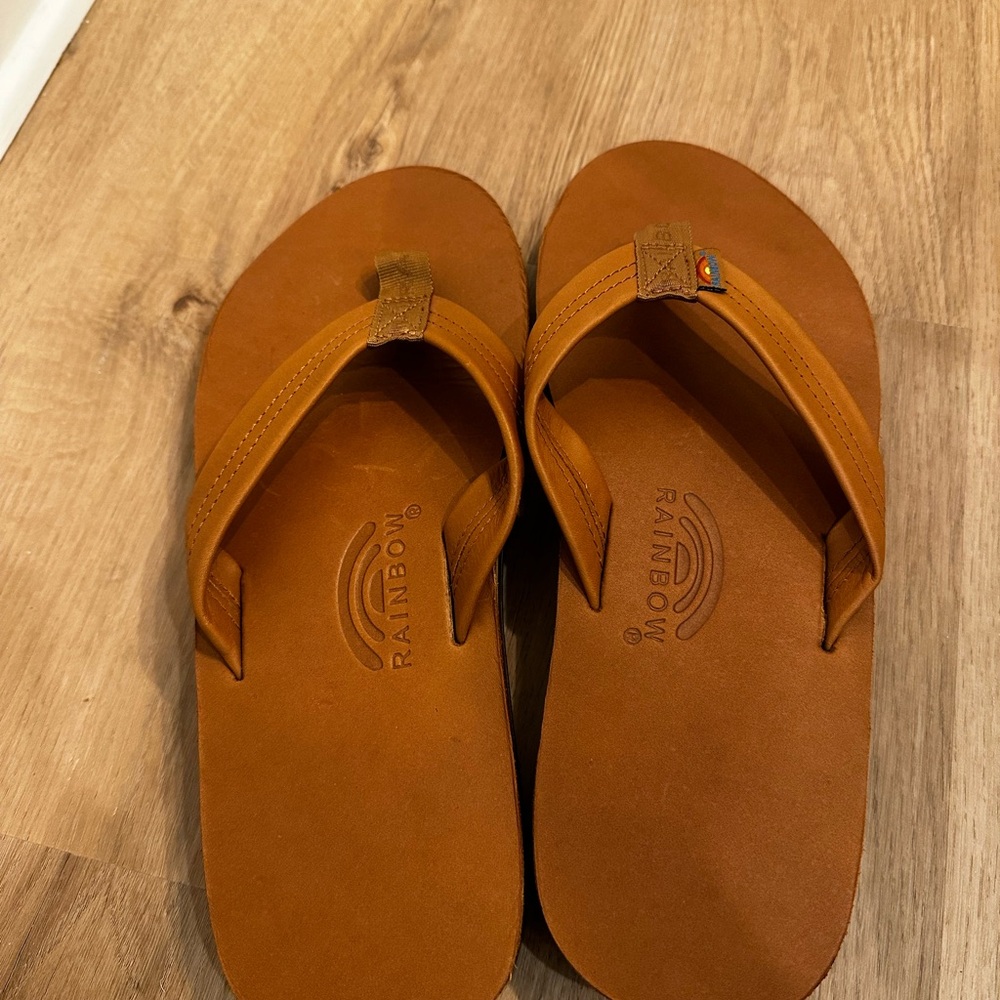 Rainbow sandals/ flip flops